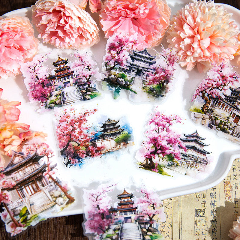 Jotlink 20 Pcs Seasonal Landscape PET Stickers TYSS