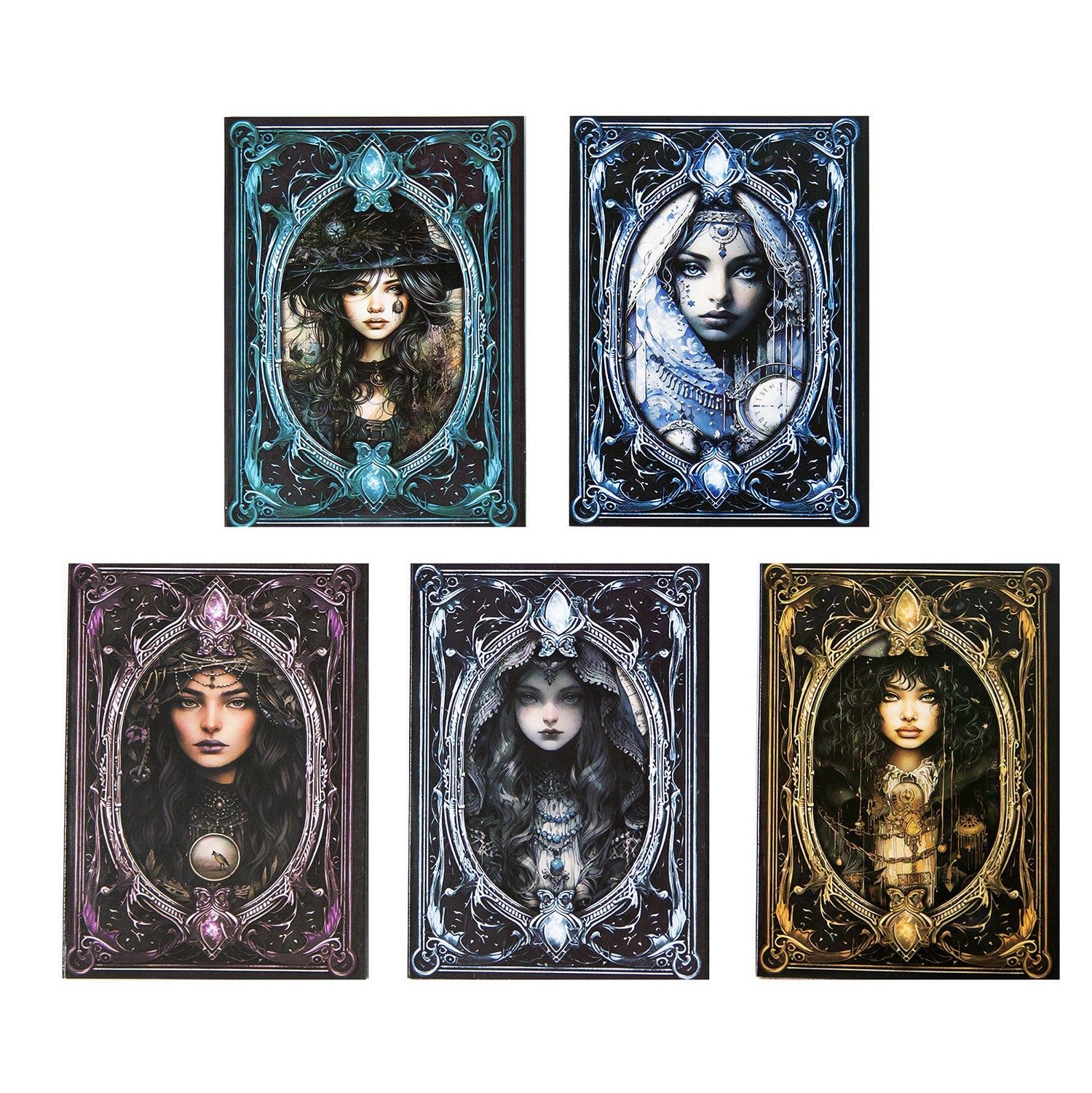 Jotlink 30 Pcs Gothic Witchy Scrapbook Paper MFBK