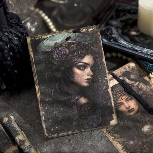 Jotlink 30 Pcs Gothic Witchy Scrapbook Paper MFBK