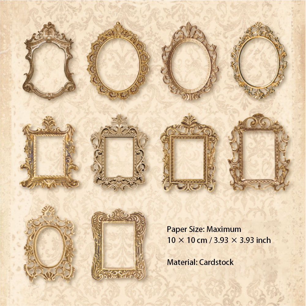 Jotlink 30 Pcs Vintage Photo Frame Cardstock Paper YSDC