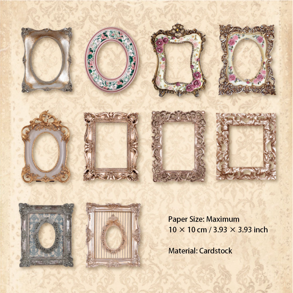 Jotlink 30 Pcs Vintage Photo Frame Cardstock Paper YSDC