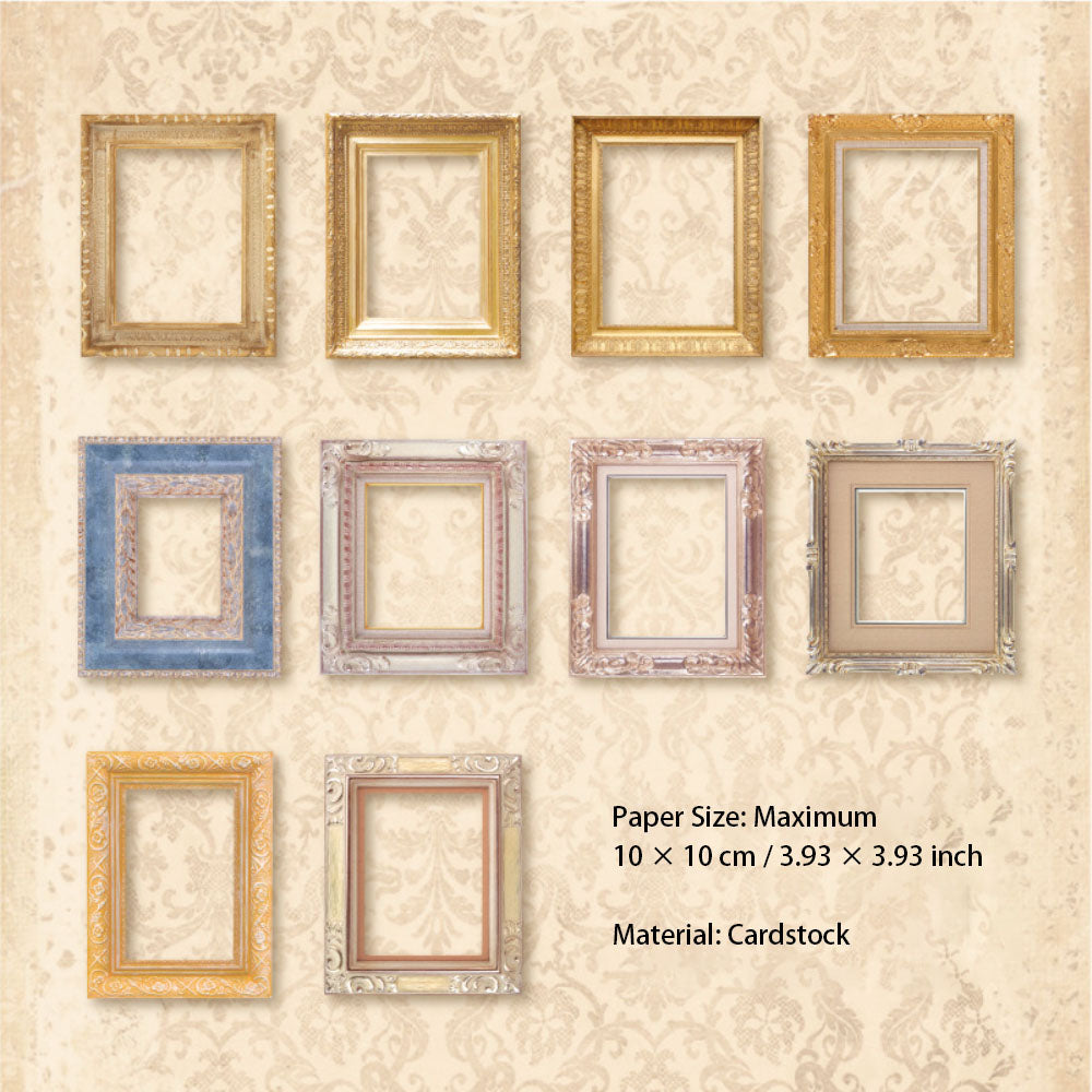 Jotlink 30 Pcs Vintage Photo Frame Cardstock Paper YSDC