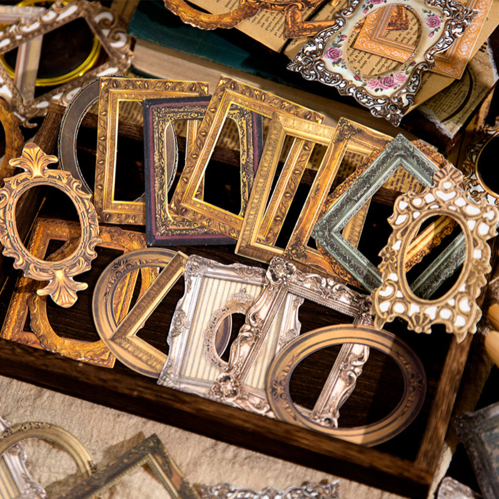 Jotlink 30 Pcs Vintage Photo Frame Cardstock Paper YSDC