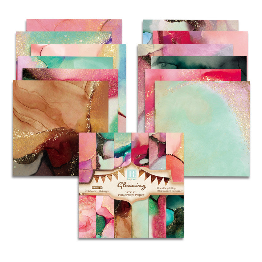 Jotlink 12 Inch Scrapbook Paper Pad for Craft PA044